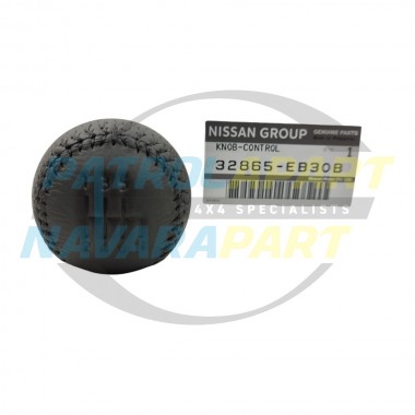 Genuine Nissan Gear Knob Leather Black - Nissan Navara D40