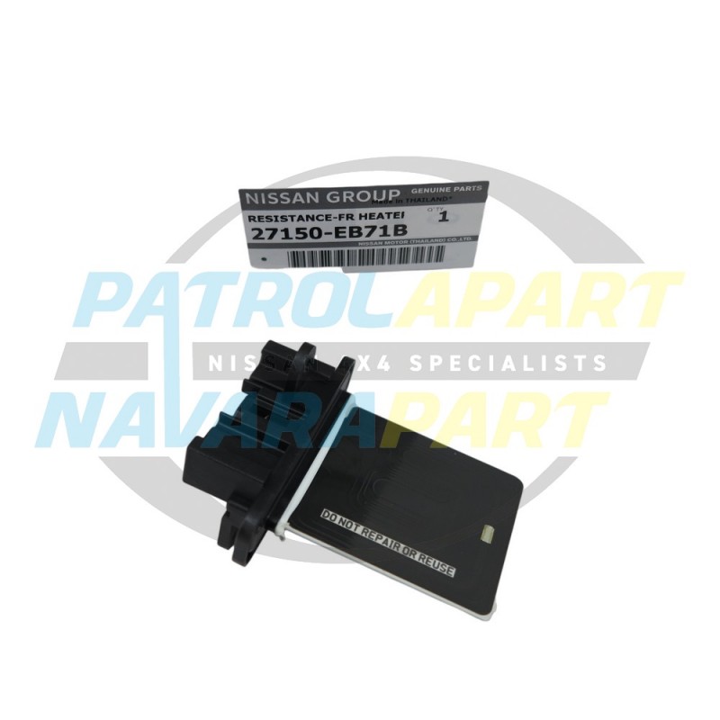 Genuine Nissan Heater Fan Resistor - Nissan Navara D40