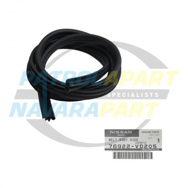 Genuine Nissan Door Seal LHF Black (On Body) Code G - Patrol GU4