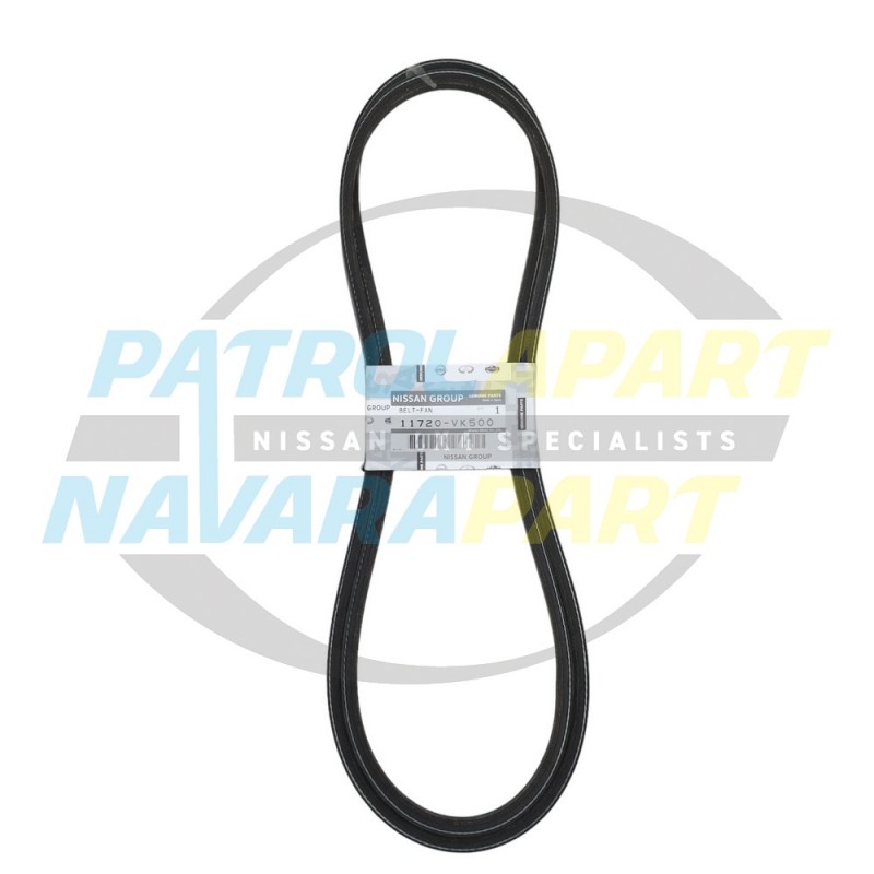 Genuine Nissan Alternator Belt Pair - Nissan Navara D22 YD25
