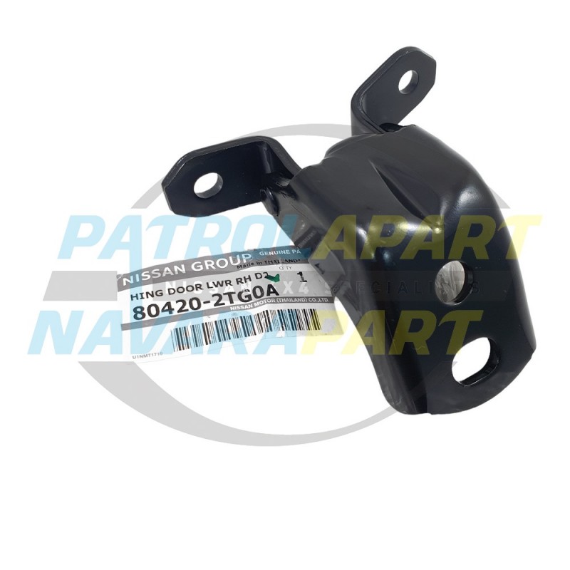 Genuine Nissan Front RH Right Lower Door Hinge - Navara D22 Thai MNT YD25