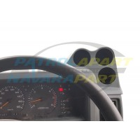 Dash Pod 3 x 52mm Gauge Holder Painted Grey K - Nissan Patrol GQ Y60