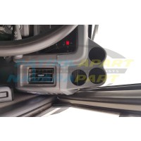 Dash Pod 3 x 52mm Gauge Holder Painted Grey K - Nissan Patrol GQ Y60