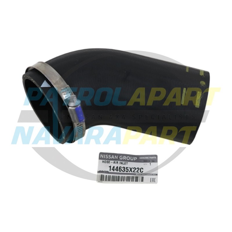 Genuine Nissan 6th Intercooler Hose (Closest To Throttle Body) - Navara D40 R51 V9X