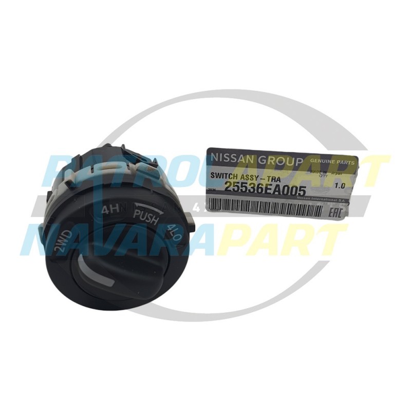 Genuine Nissan 4WD Mode Switch - Nissan Navara D40 VSK MNT Up To 01/2010
