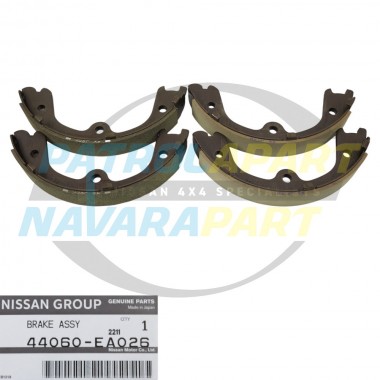 Genuine Nissan Handbrake Shoe Set - Nissan Pathfinder R51 2005-2013 Wagon