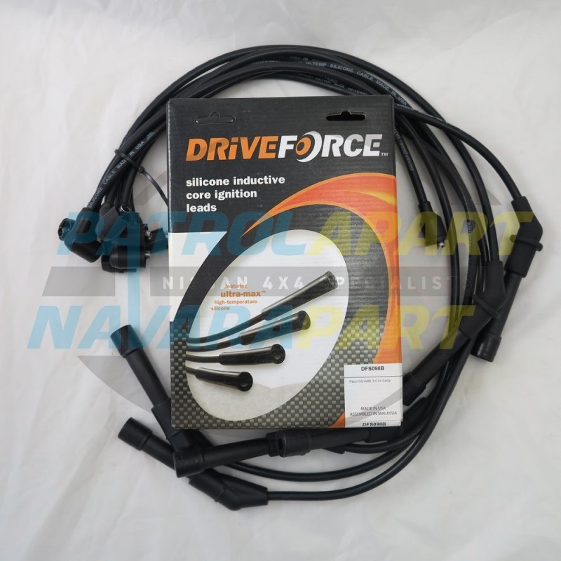 Drive Force Ignition Spark Plug Leads for Nissan Patrol GQ Y60 RB30 3.0L Petrol