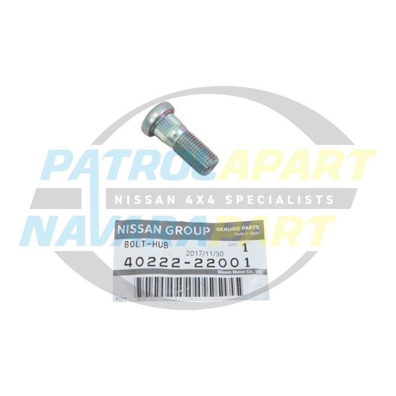 Genuine Nissan Wheel Stud Front - Nissan Navara D22 1997-2015