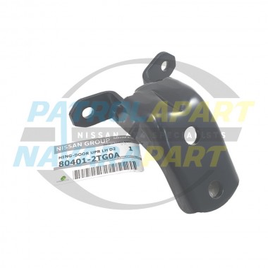 Genuine Nissan Front LH Left Hand Upper Door Hinge - Nissan Navara D22 1999-2015 Leaf