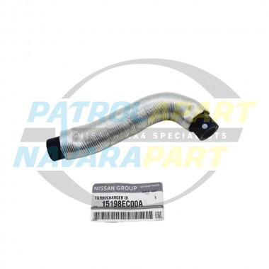 Genuine Nissan Turbo Oil Drain Hose - Nissan Navara D40 2005-2015 YD25DDTi