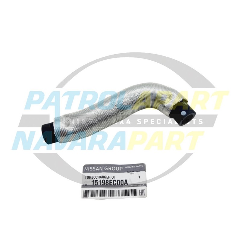 Genuine Nissan Turbo Oil Drain Hose - Nissan Navara D40 2005-2015 YD25DDTi