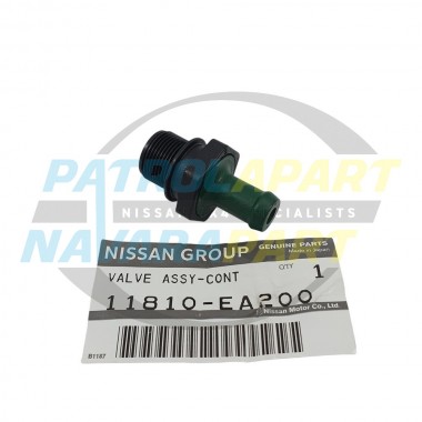 Genuine Nissan PCV Valve - Nissan Navara D40 2005-2015 Ute Dual Cab VQ40DE