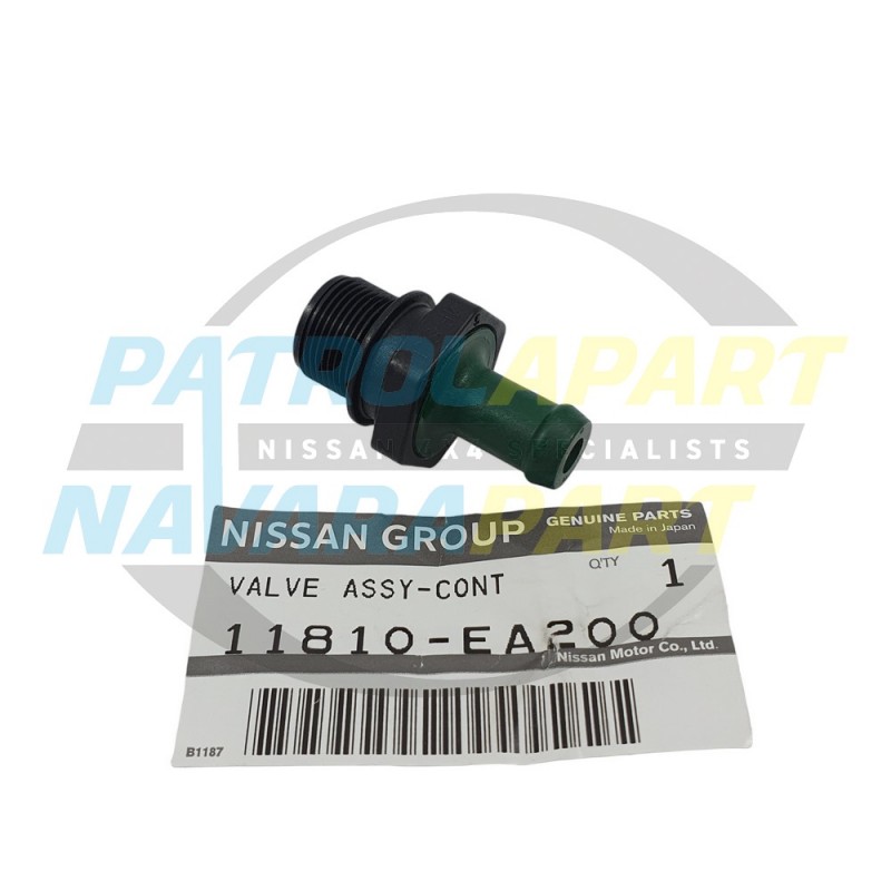 Genuine Nissan PCV Valve - Nissan Navara D40 2005-2015 Ute Dual Cab VQ40DE