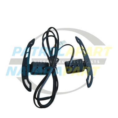 Paddle Shifter Kit with Matt Carbon Paddles - Nissan Patrol Y62