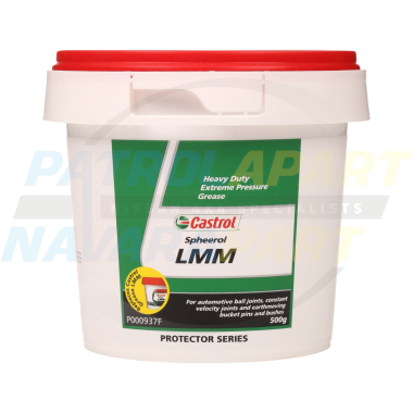 Spheerol LMM Moly Grease 500g Tub for Ball Joints, Uni Joints & CV's - Castrol