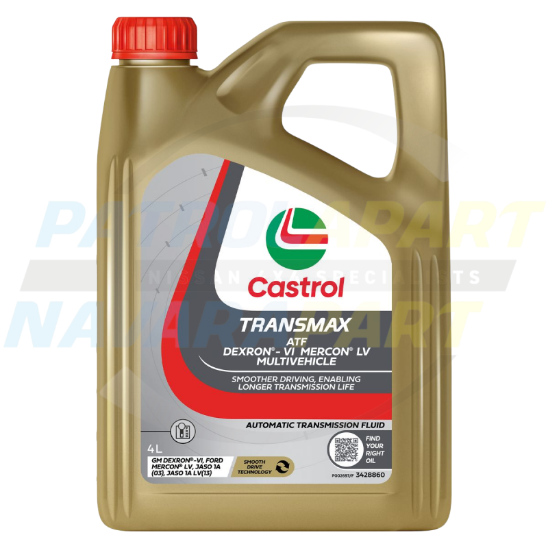 Castrol Transmax Automatic Transmission Fluid 4L - Nissan Patrol Y62