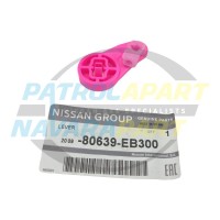 Genuine Nissan LH Front Door Lock Pink Lever - Nissan Navara D40 2005-2015 Leaf