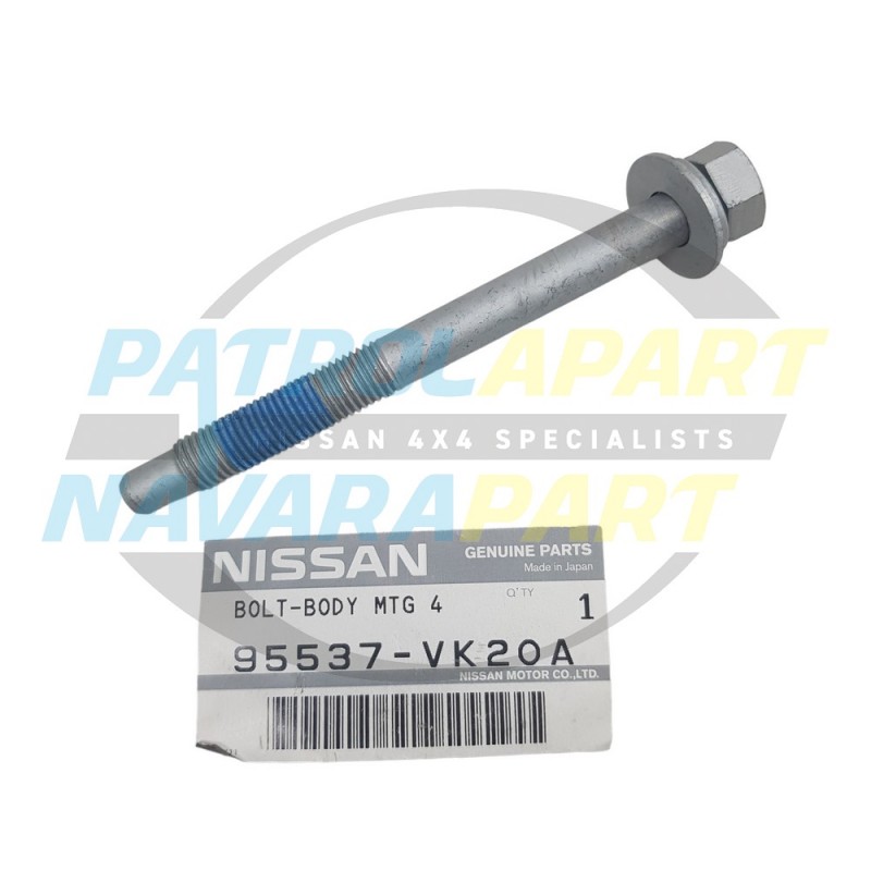 Genuine Nissan Row 3 Dual Cab Body Mount Bolt - Nissan Navara D22 2002-2015