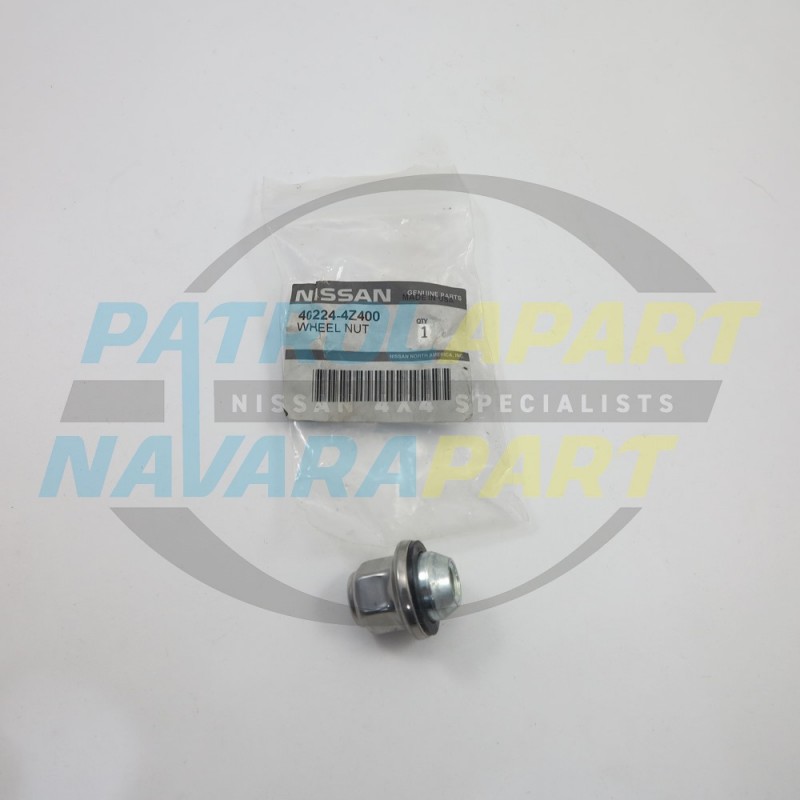 Genuine Nissan Wheel Nut - Nissan Navara D40 2005-2010 Ute Dual Cab YD25DDTi