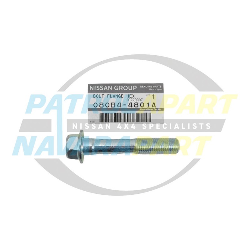 Genuine Nissan Front Upper Control Arm Bolt - Nissan Navara D23 and D40 2005-2026