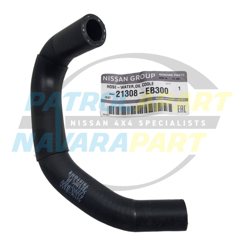 Genuine Nissan Larger Top Oil Cooler Hose - Nissan Navara D40 2005-2015 YD25DDTi