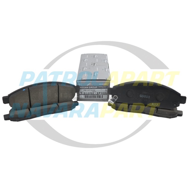 Genuine Nissan Front Brake Pads - Nissan Navara D40 2005-2015