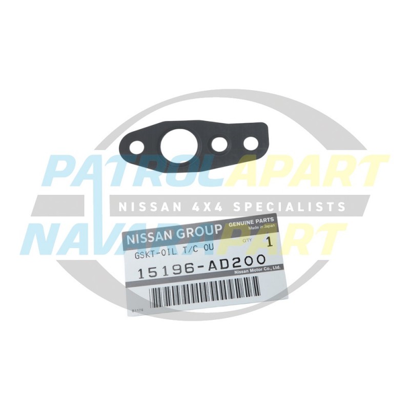 Genuine Nissan Turbo Oil Line Gasket - Nissan Navara D40 2005-2015 YD25DDTi