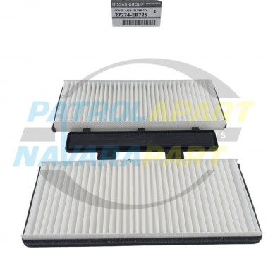 Genuine Nissan Pollen Filter Kit (PAIR) - Nissan Navara D40 2008-2015 YD25DDTi