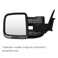 Clearview Compact Mirror D27 Navara Heat, Camera Provision, Power-Fold, Blind Spot Monitoring, Indicators, Electric, Black