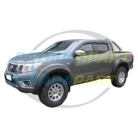 Matt Black Smooth Wheel Arch Fender Flares - Nissan Navara D23 NP300 S1-4