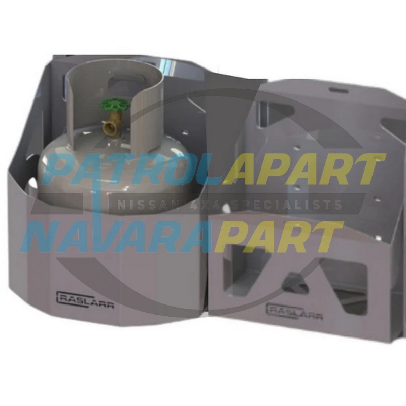 Raslarr Modular Swing Away Dual Jerry / Gas Bottle LH Side - Nissan Patrol Y62 S4-5