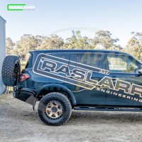 Raslarr Rear Bar RH Wheel LH Jerry / Gas V2 w/ Hoops - Nissan Patrol Y62 S5