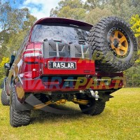 Raslarr Rear Bar RH Wheel LH Jerry / Gas V2 w/ Hoops - Nissan Patrol Y62 S5