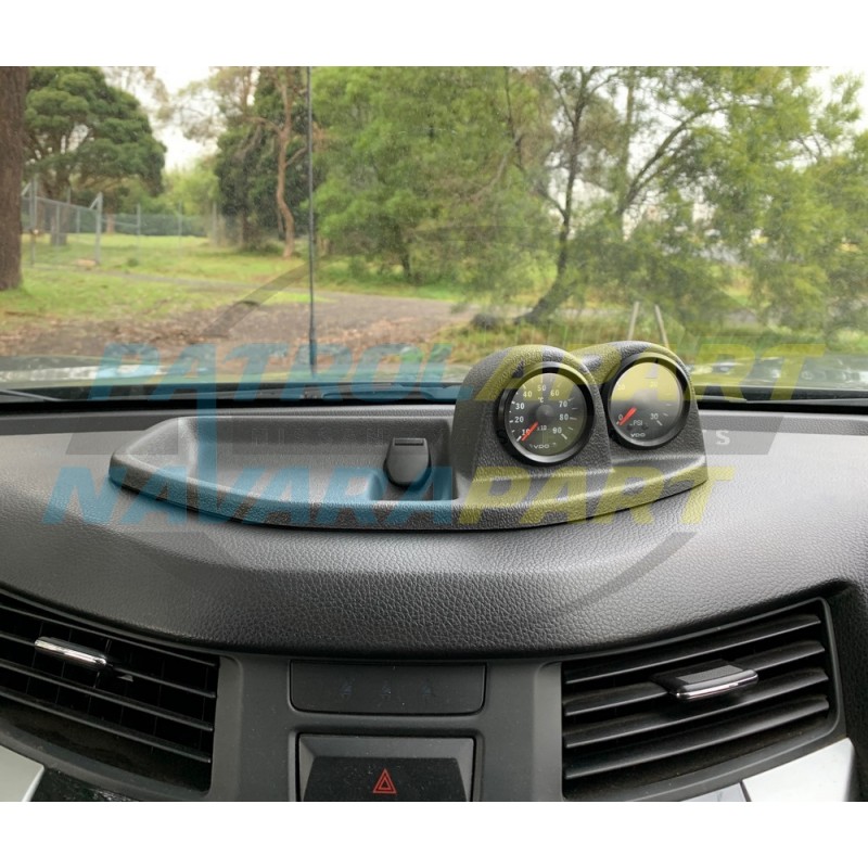 2 Gauge Dash Pod for 2x 52mm Gauge - Nissan Navara D23 NP300 Series 1-4