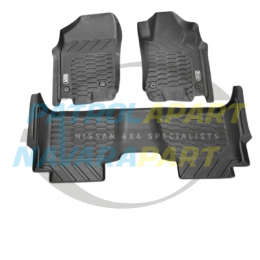 ARB Floor Mat Set - Nissan Navara NP300 D23 Dual Cab S1-4