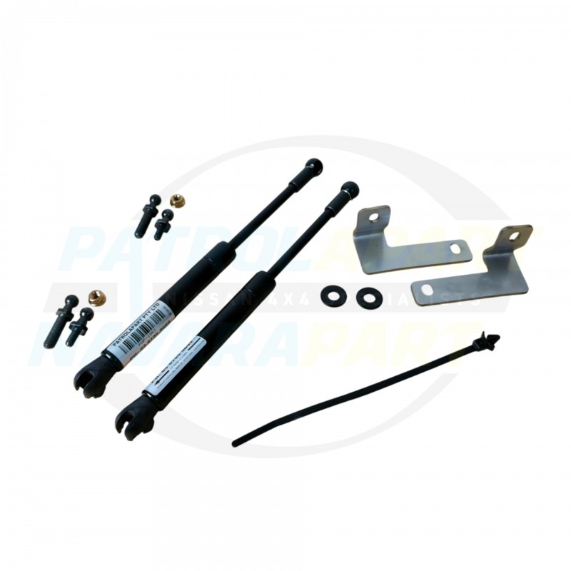 Bonnet Gas Strut Conversion Kit (Steel Bonnet) - Nissan Navara D27