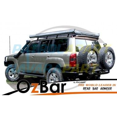 Nissan Patrol GU 1-3 OZBAR With Two Spare Tyre Carriers