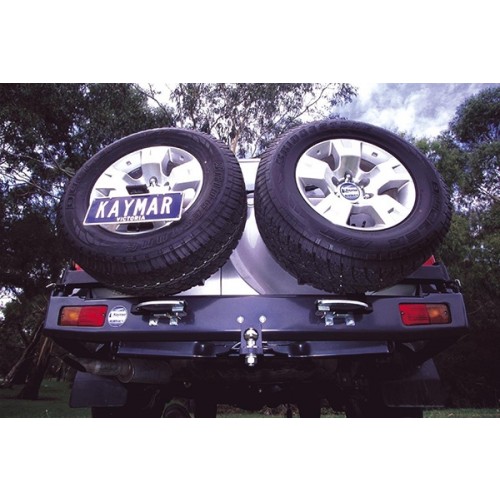 Nissan Patrol GU Kaymar Rear Bar with 2 x Wheel Carriers