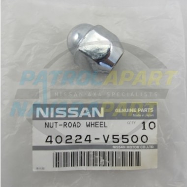 Genuine Nissan Patrol GQ & GU Chrome Wheel Nuts