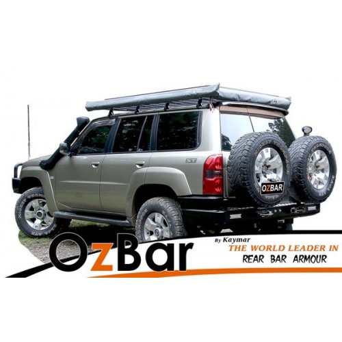 Nissan Patrol Gu4 Ozbar With Two Spare Tyre Carriers