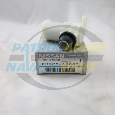 Genuine Nissan Patrol Windscreen Washer Pump Motor GU Series 4 Front