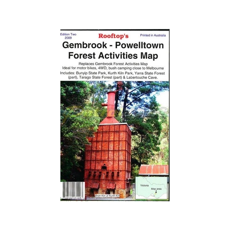 Gembrook - Powelltown Forest Activities Map - Rooftop