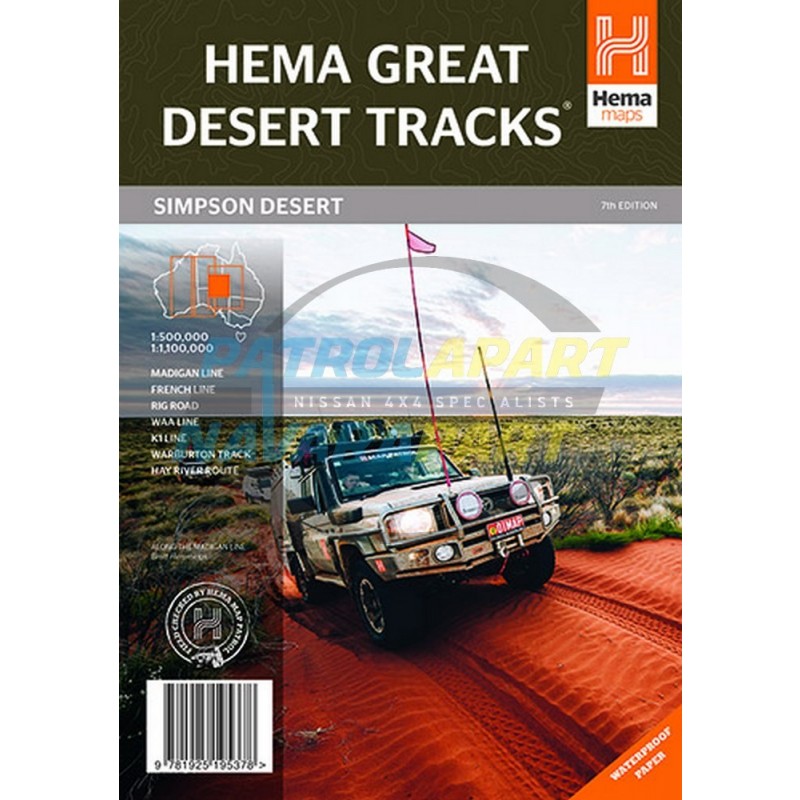 Great Desert Hema Map - Simpson Desert
