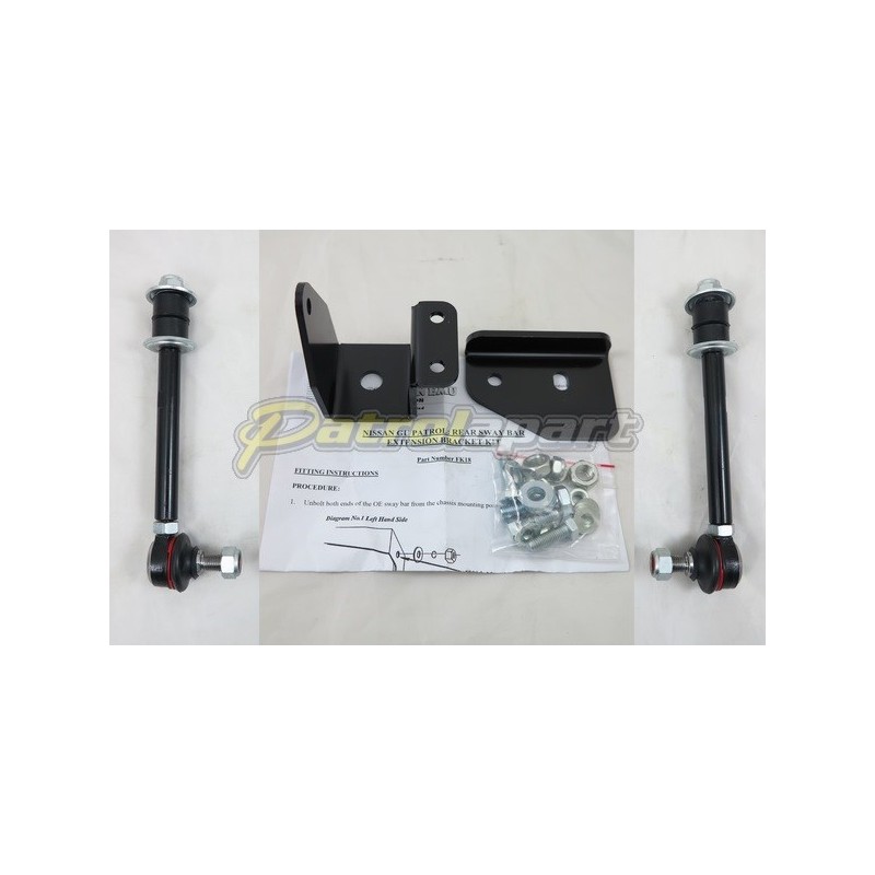 Front Sway Bar Links And Rear Extension Brackets suits Nissan Patrol GU Y61