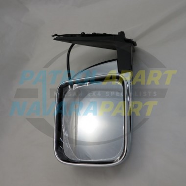 Left Hand Electric Chrome Mirror for Nissan Patrol GU Y61 Series 4