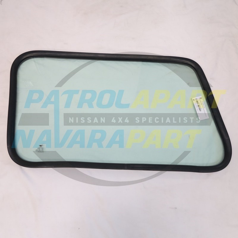 Replacement Solid Side Window Glass Passenger Side for Nissan Patrol GQ LWB