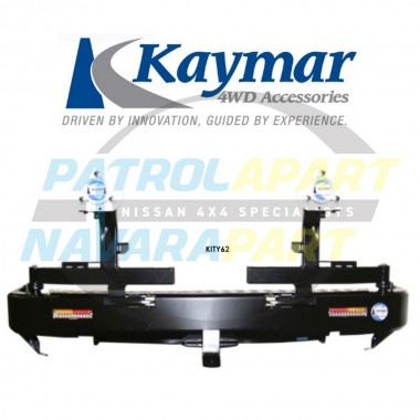 Nissan Patrol Y62 Kaymar Rear Bar with Twin Tyre Carriers ST-L & TI Series 1-3