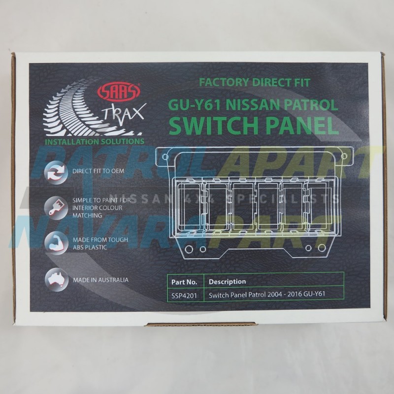 SAAS Carling Rocker Switch Panel for Nissan Patrol GU Y61 Series 4-9 2004 on