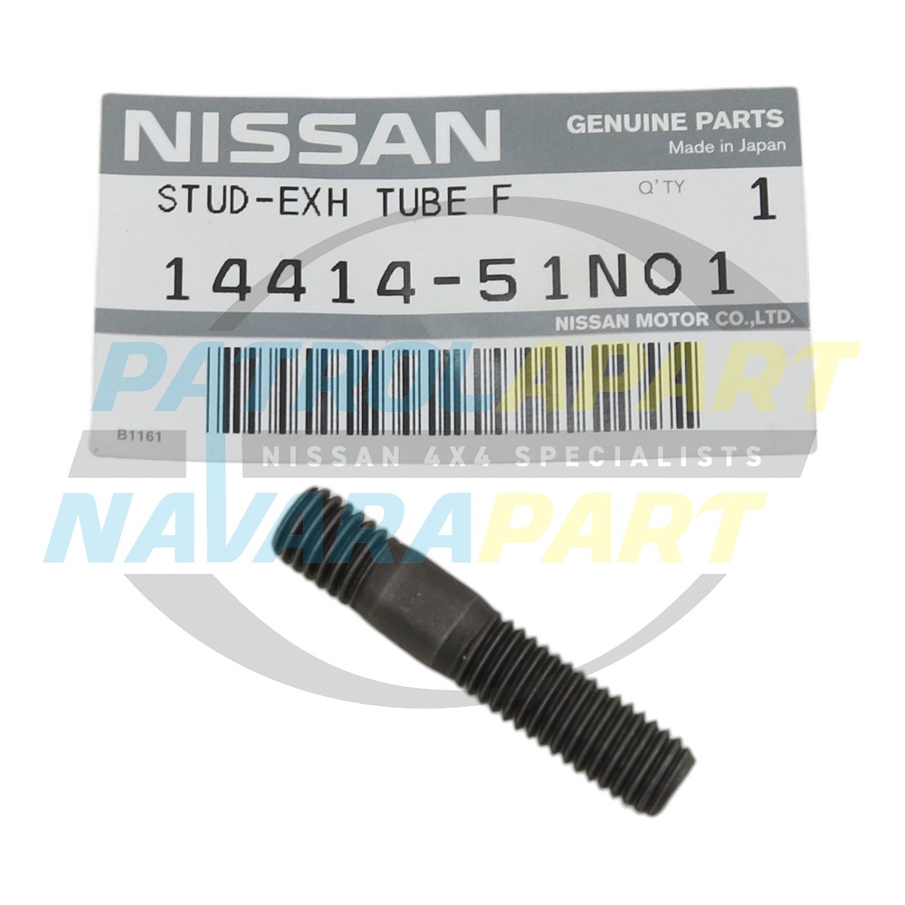 Genuine Nissan Turbo to Dump Pipe Studs TD42 - Nissan Patrol Y61 GU