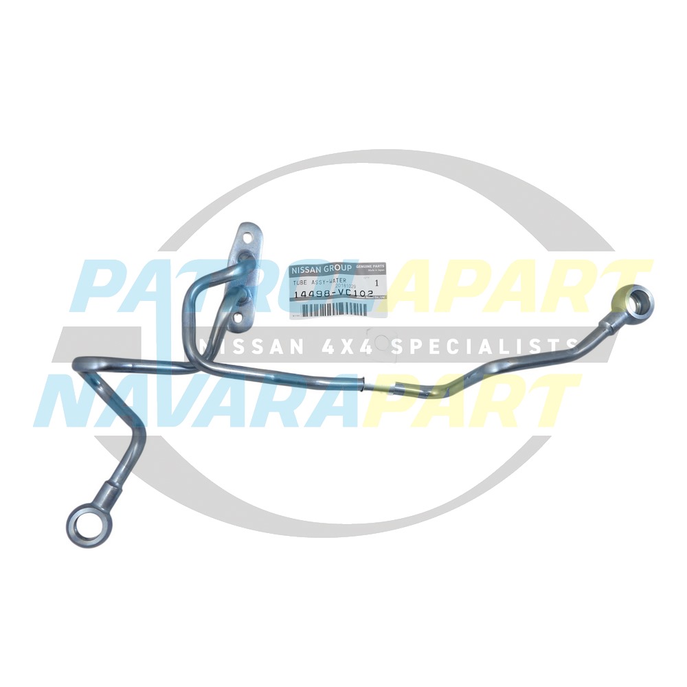 Genuine Nissan Turbo Water Drain Feed Pipe ZD30 - Nissan Patrol Y61 GU before 07/02